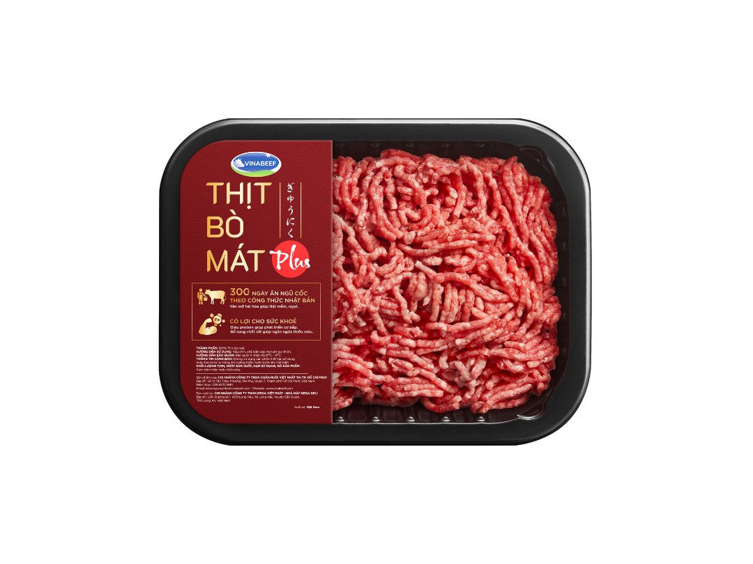 Thịt bò xay Vinabeef Plus