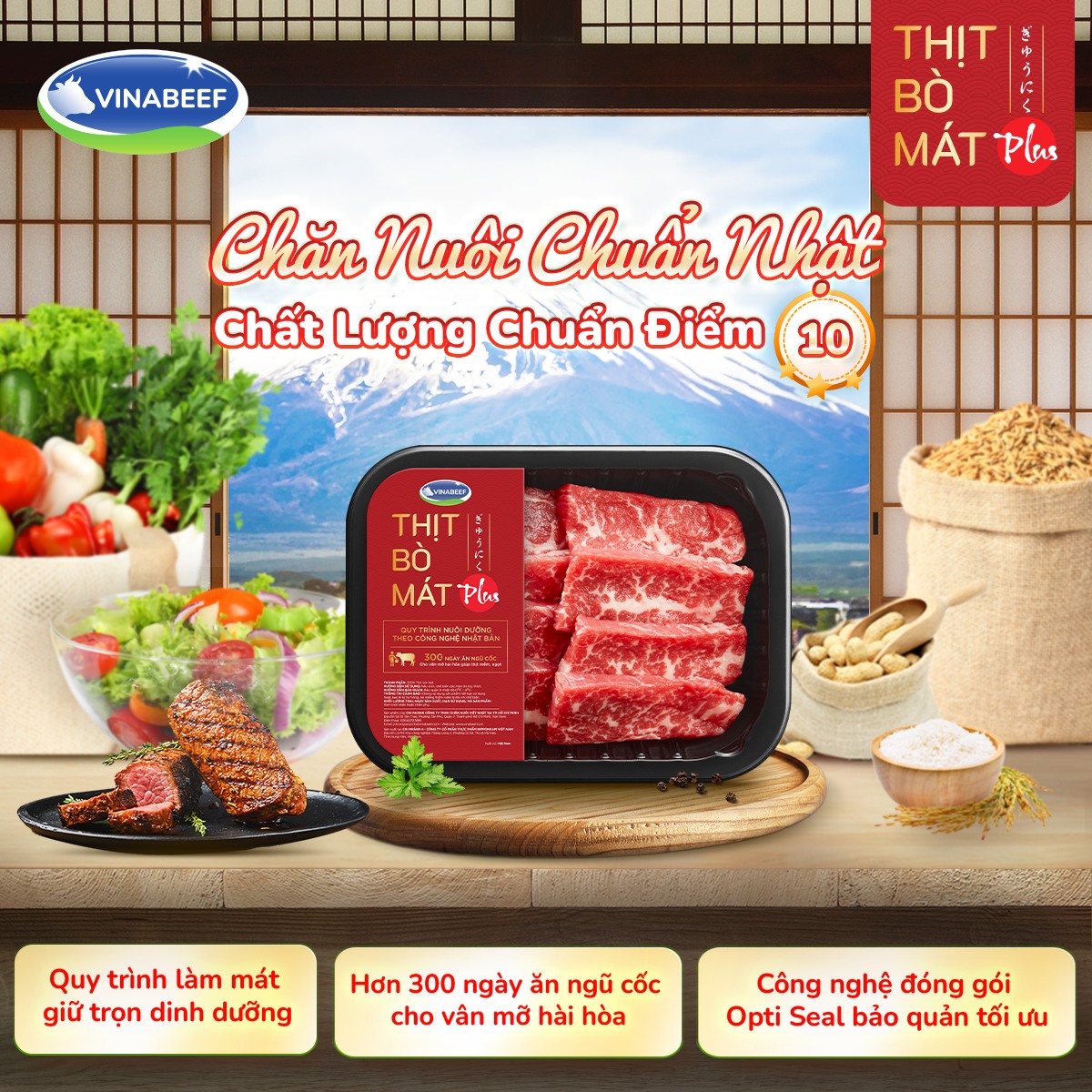 BÍ QUYẾT TẠO NÊN CHẤT LƯỢNG CỦA THỊT BÒ MÁT VINABEEF PLUS
